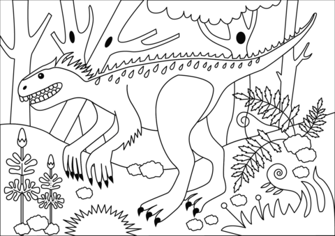 Indominus Rex Coloring Page